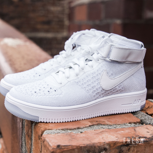 Nike Air Force 1 Fly Knit – White/Pure Platinum – Fresh Sneaker Boutique